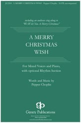 A Merry Christmas Wish SATB choral sheet music cover